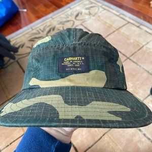Vintage Carhartt W.I.P (Work In Progress) Camo 5-Panel Cap